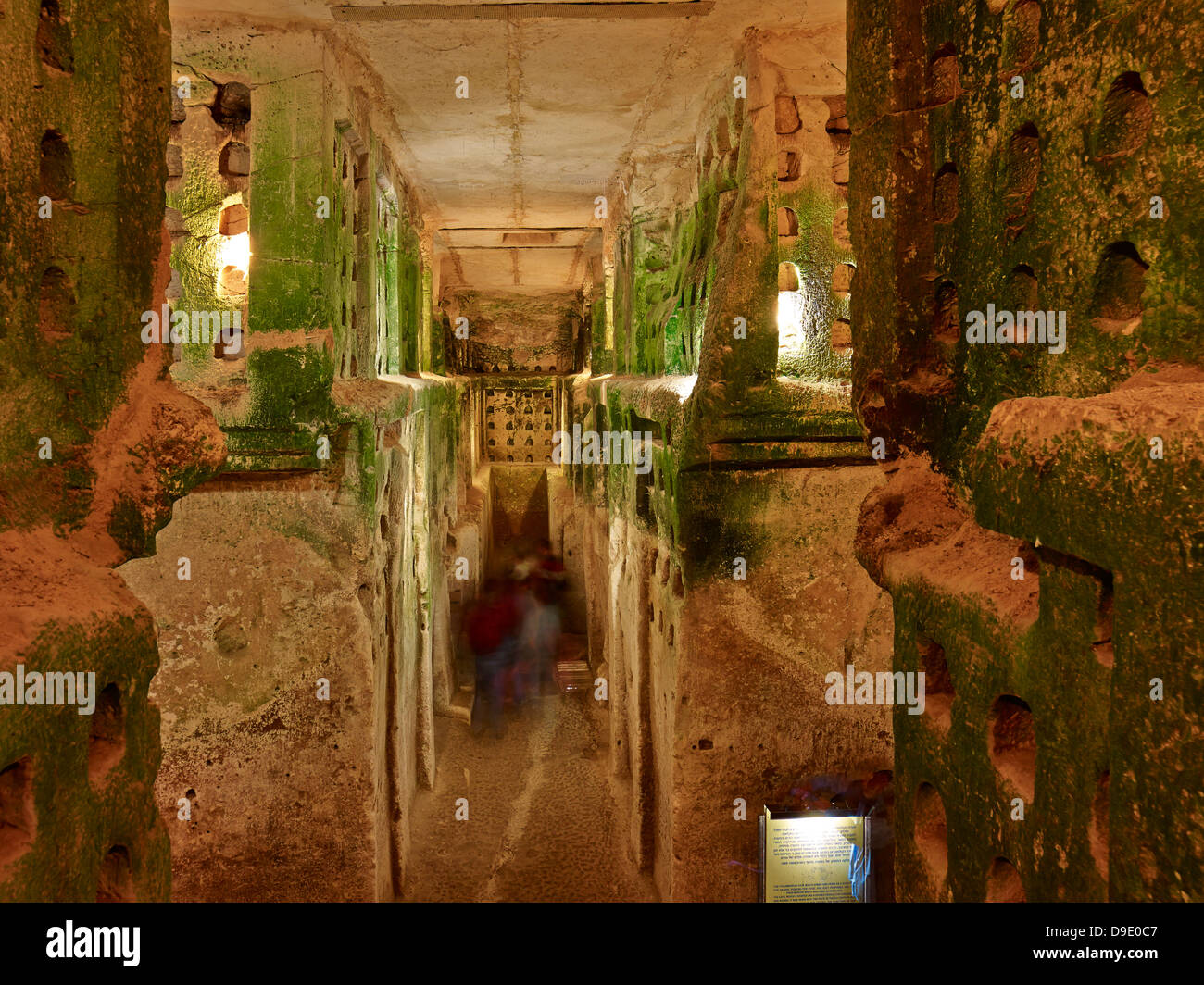 Columbarium e grotta, Bet Guvrin-Maresha National Park, Bet Guvrin vicino a Beer Sheva, Israele Foto Stock