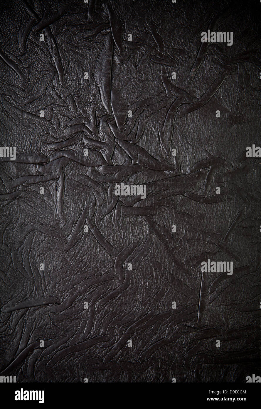 Il vecchio Libro di pelle coprire, sgualciti texture Foto Stock