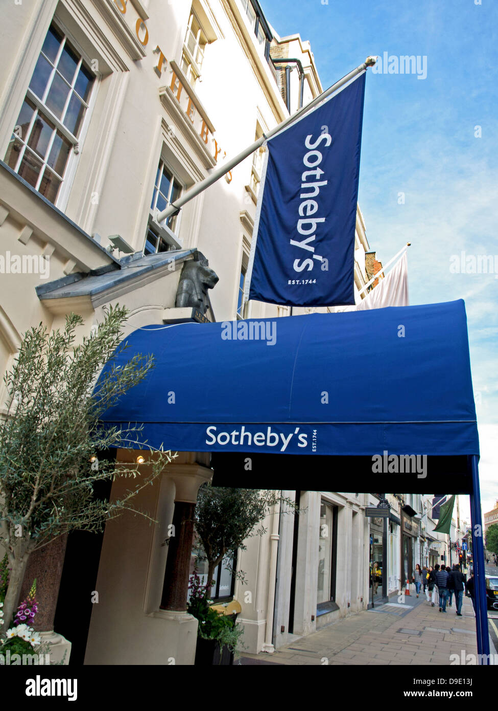 Sotheby's auction house su New Bond Street, London, England, Regno Unito Foto Stock
