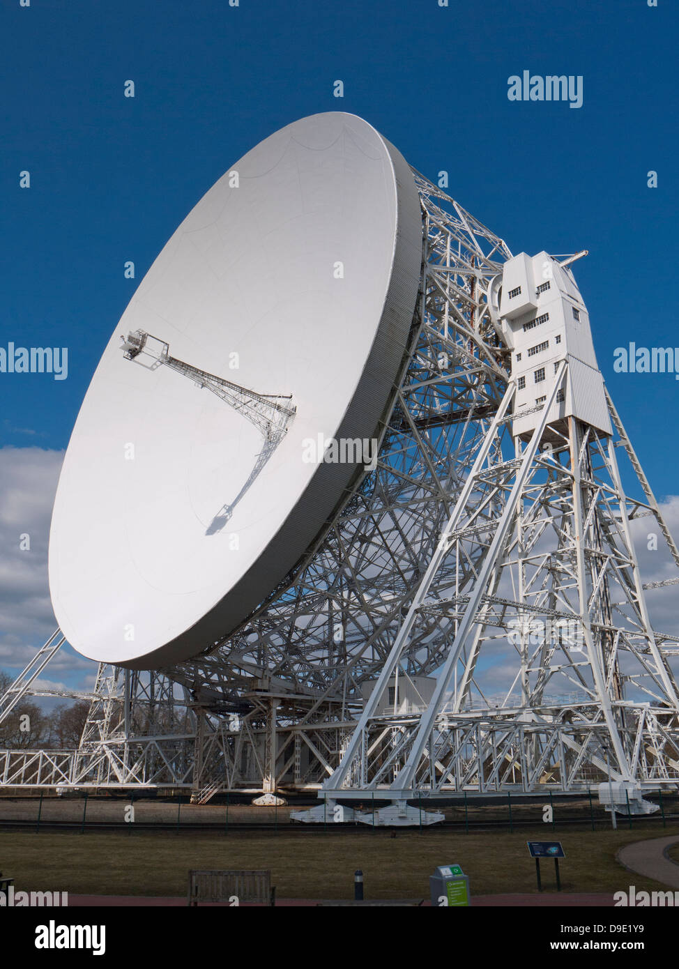 Regno Unito, Cheshire, Jodrell Bank Observatory, radio telescopio Foto Stock