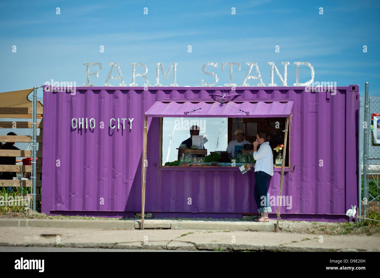 FARM STAND Near West Side MARKET CLEVELAND OHIO USA Foto Stock