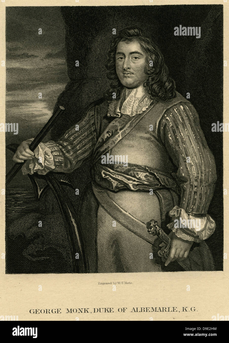 George Monaco,Duca di Albermarle (1680-1670) soldato inglese e policitican. Foto Stock