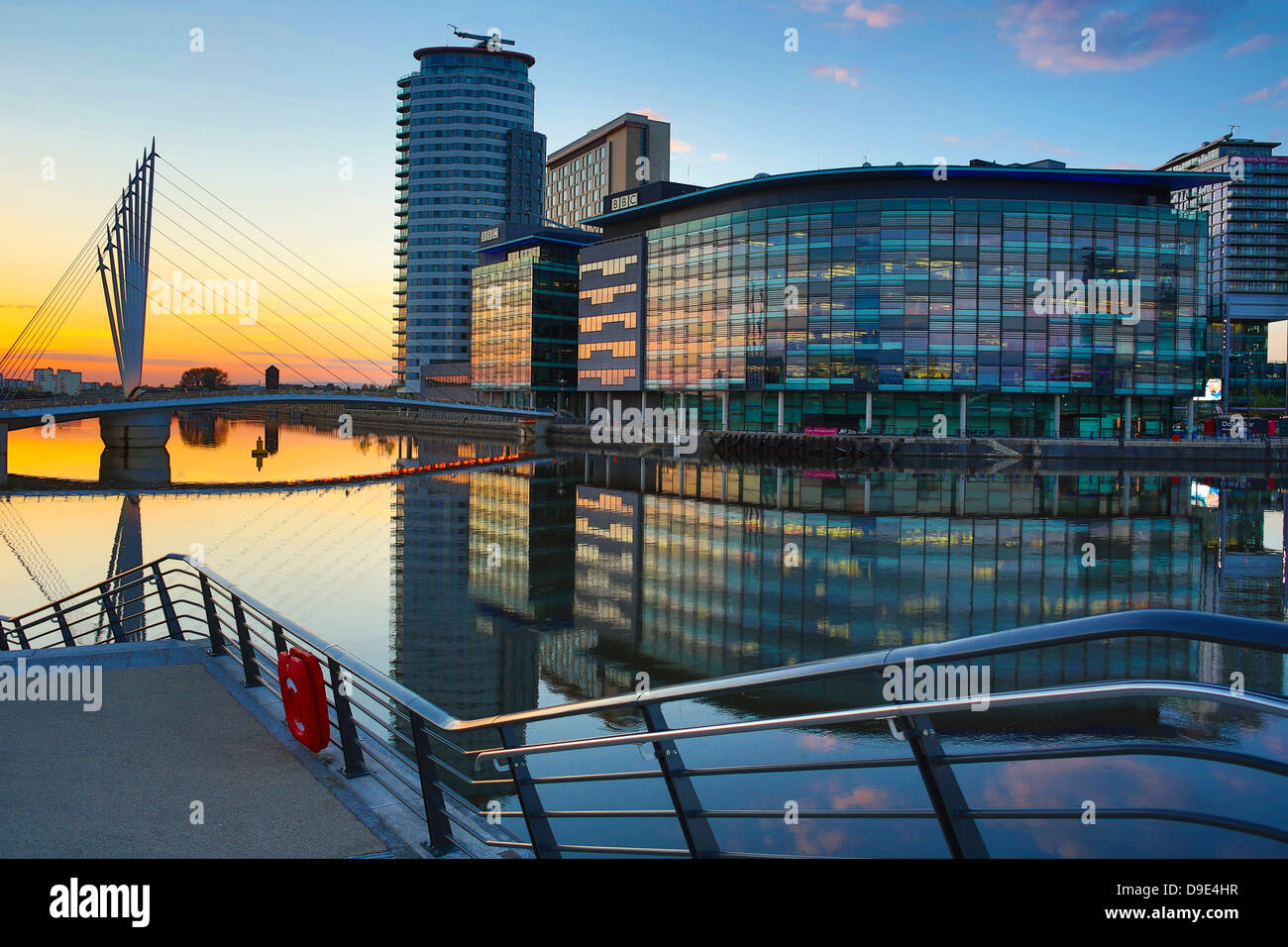 Regno Unito, Salford, Media City Foto Stock