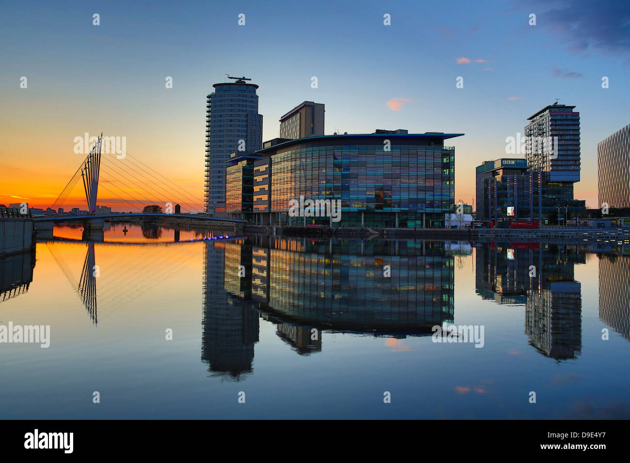 Regno Unito, Salford, Media City Foto Stock