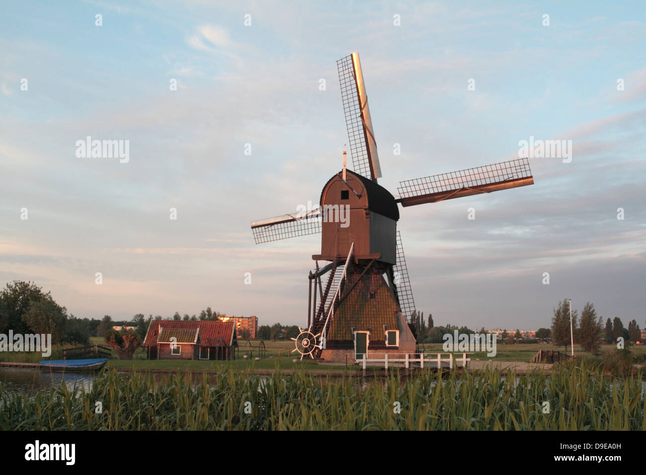 Windmill KInderdijk, Paesi Bassi Foto Stock