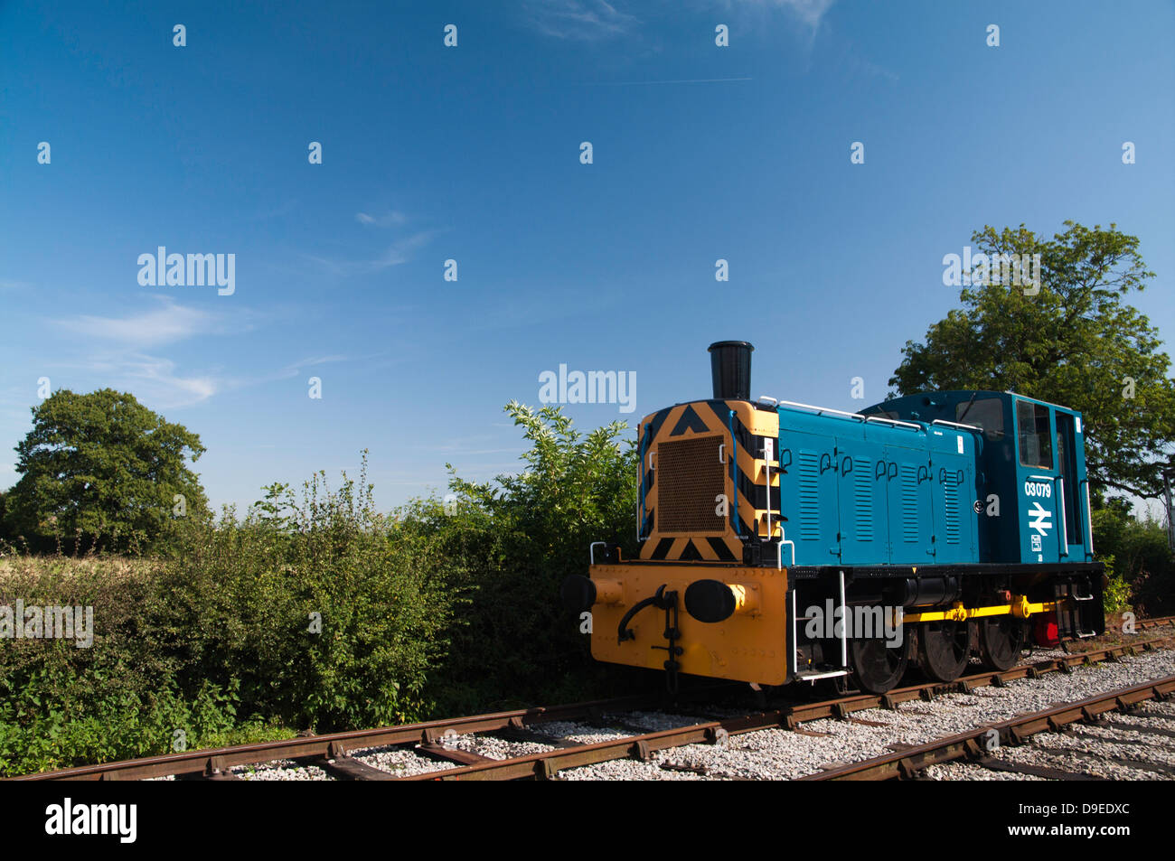 Locomotiva schierata Foto Stock