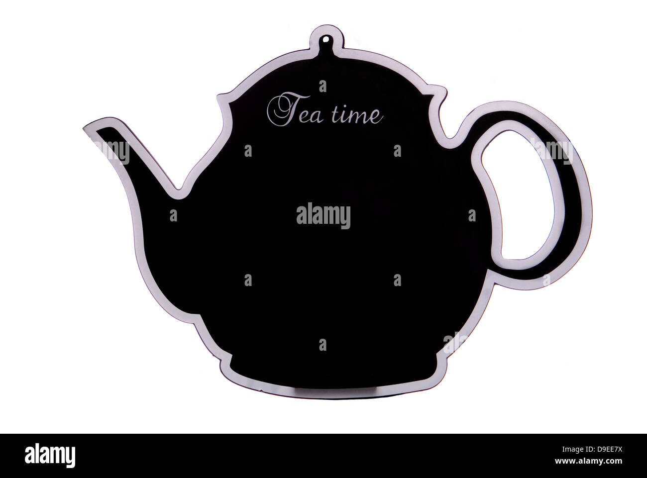 Tea time chalk board studio ritaglio Foto Stock