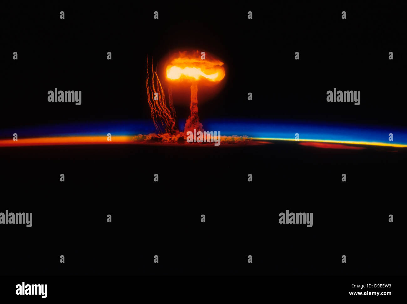 Esplosione nucleare Foto Stock