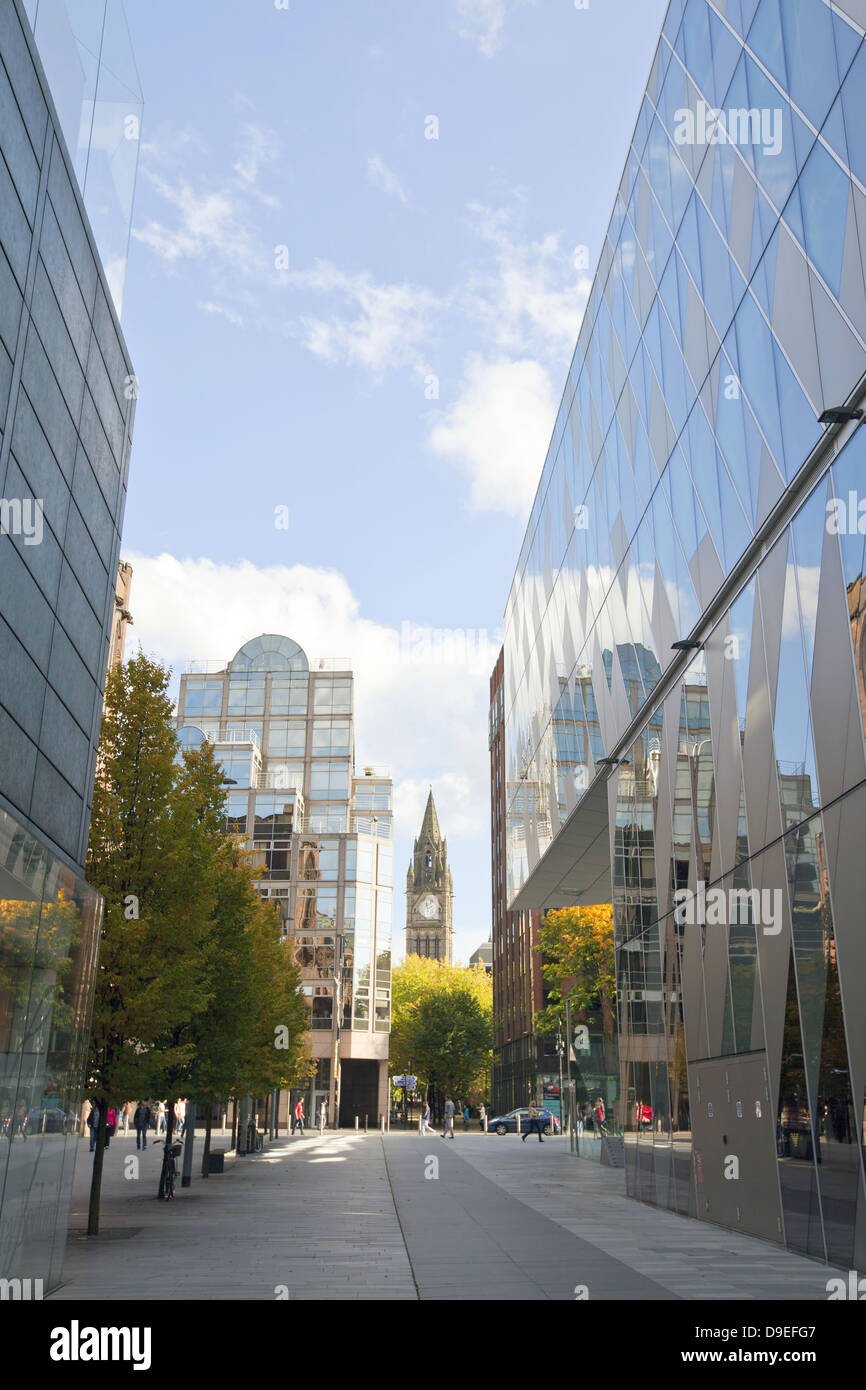 Edifici moderni a Manchester, UK. Foto Stock