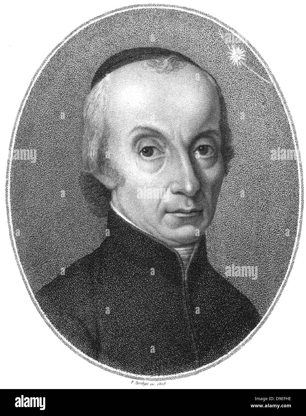 GIUSEPPE PIAZZI (1746-1826) Italiano sacerdote cattolico, astronomo matematico n Foto Stock