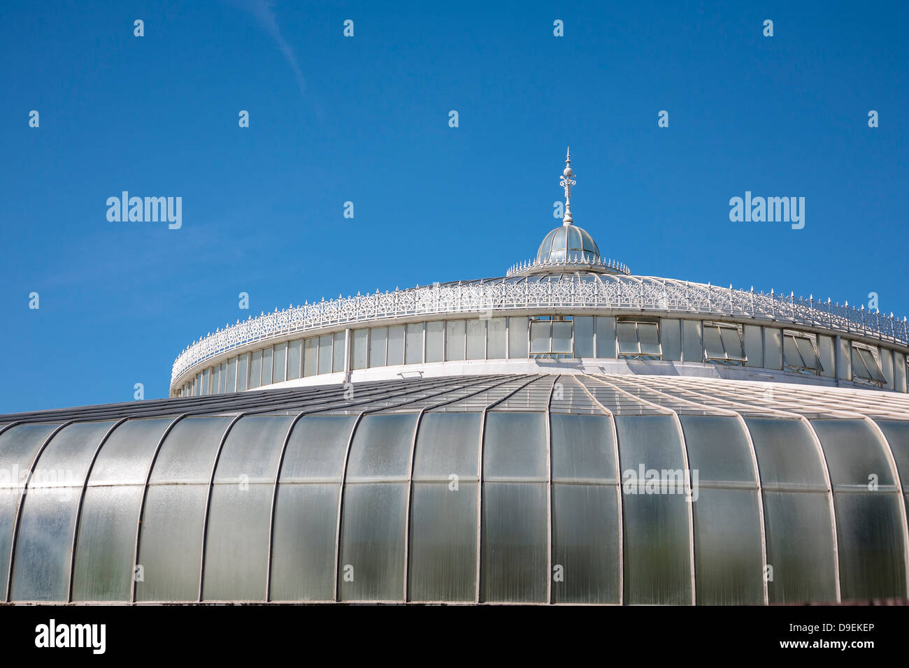 Il tetto del palazzo di kibble nel Giardino Botanico in Glasgow. Foto Stock