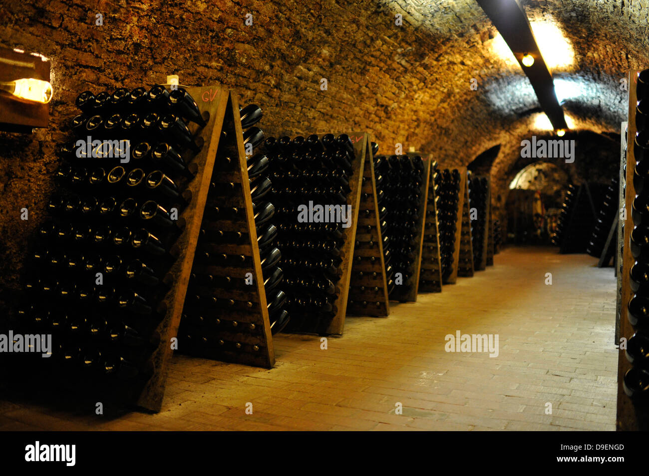 Vecchia cantina vino Loisium Langenlois mondiale Kamptal patrimonio culturale mondiale dell UNESCO MONDO NATURA erede Wachau Austria Inferiore Aust Foto Stock