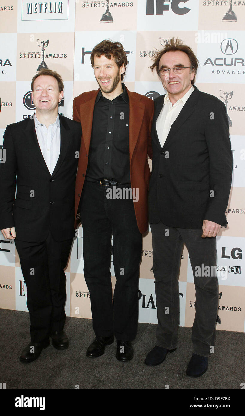 Danny Boyle e Aron Ralston Film Independent Spirit Awards Santa Monica California Foto Stock