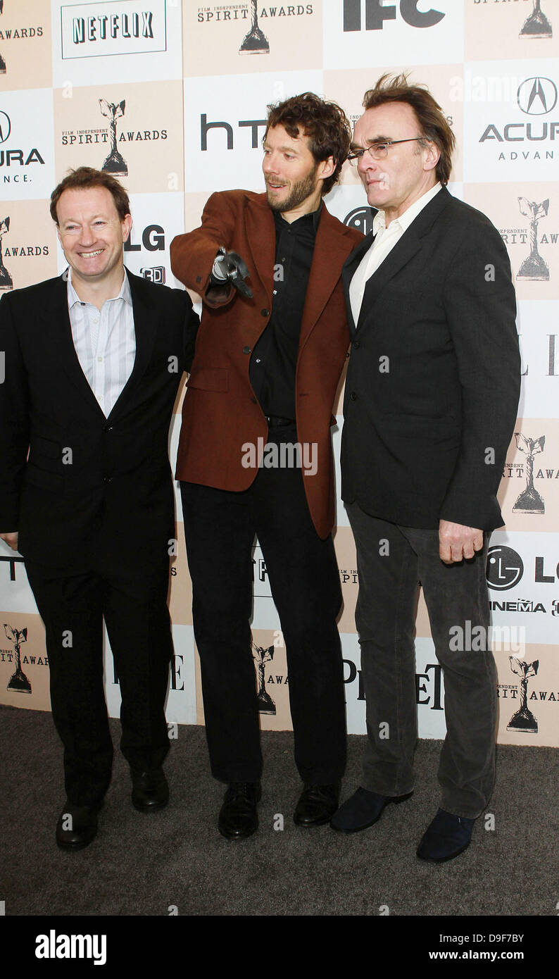 Danny Boyle e Aron Ralston Film Independent Spirit Awards Santa Monica California Foto Stock