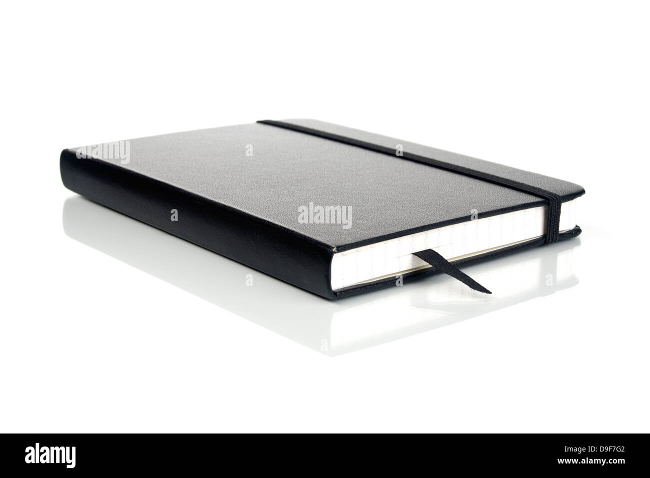 Notebook con una fascia elastica, notebook con una gomma legato Foto Stock