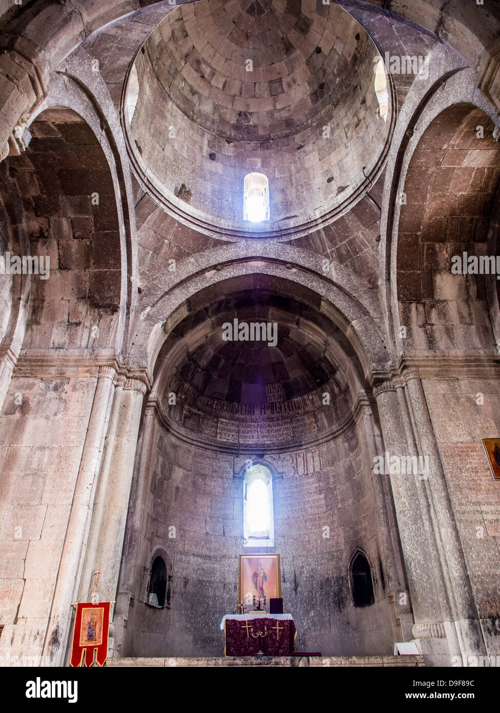 Altare del monastero Goshavank in Gosh, Armenia. Foto Stock