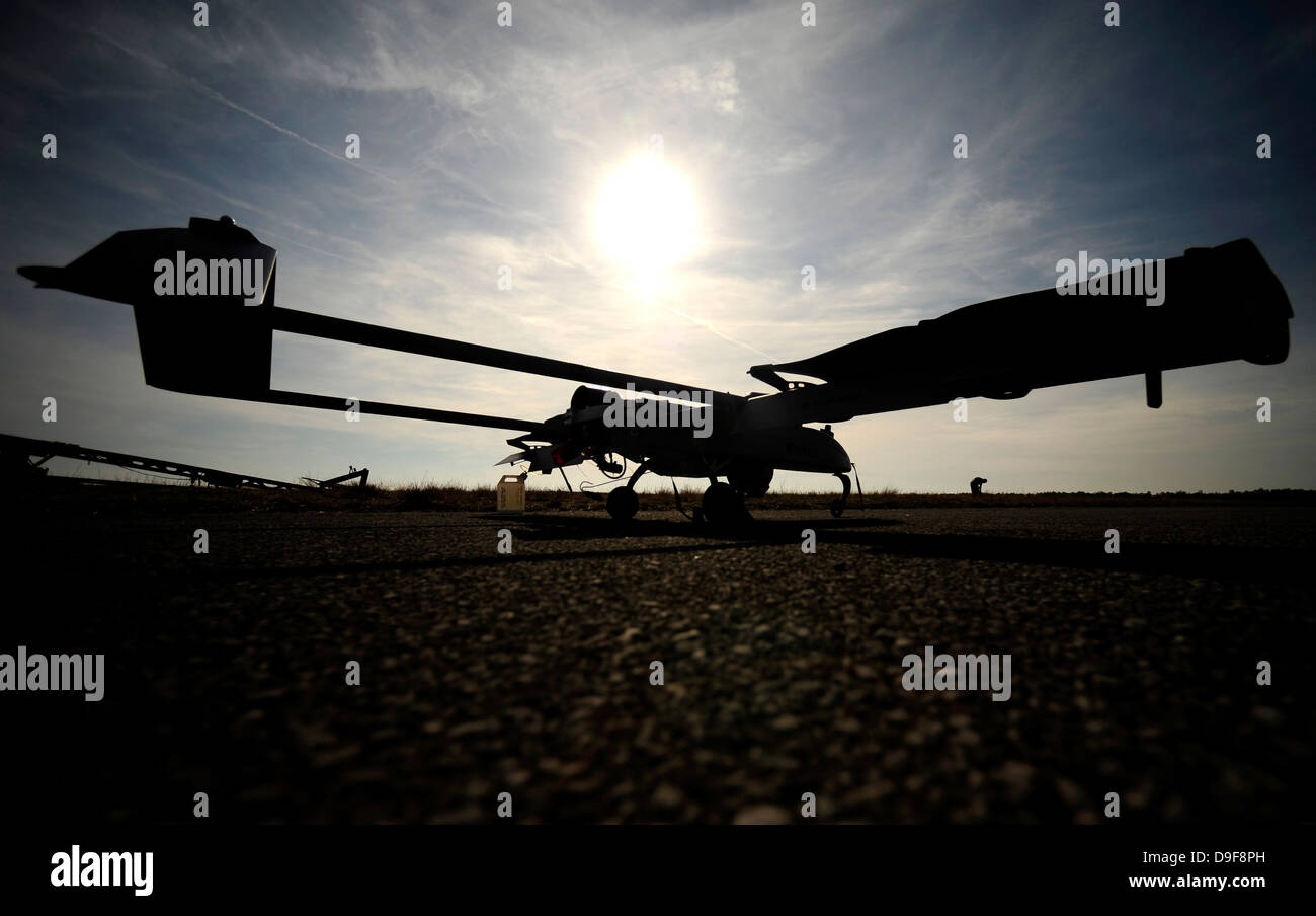 Un U.S. Esercito RQ-7B ombra drone. Foto Stock