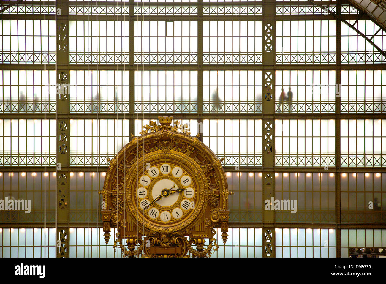 Musee d'Orsay orologio, Parigi, Francia Foto Stock