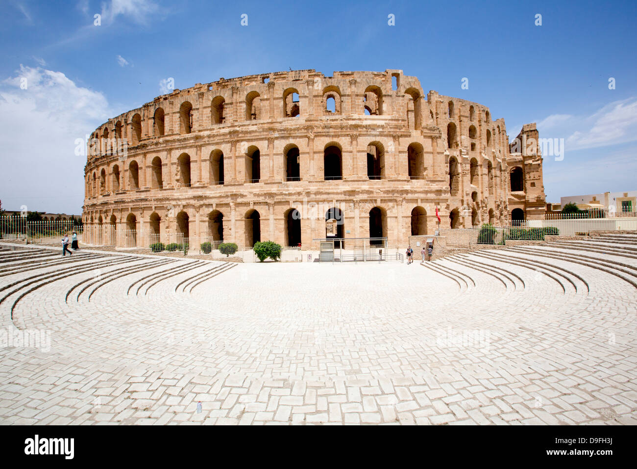 Colosseo romano di El Jem Tunisia Foto Stock