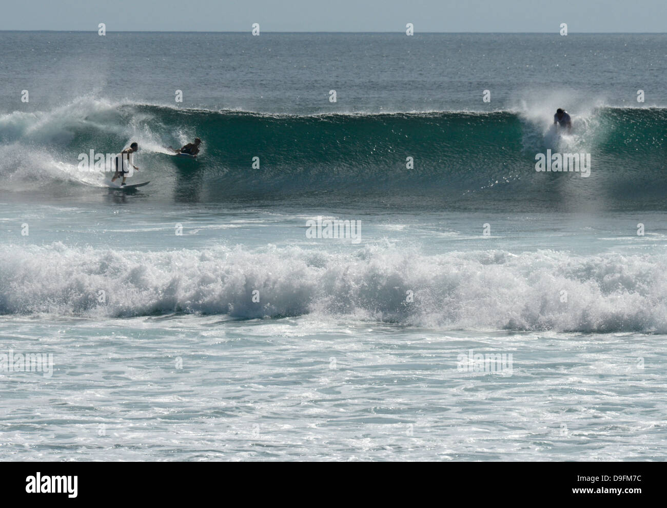 Surf, Bali, Indonesia, sud-est asiatico Foto Stock