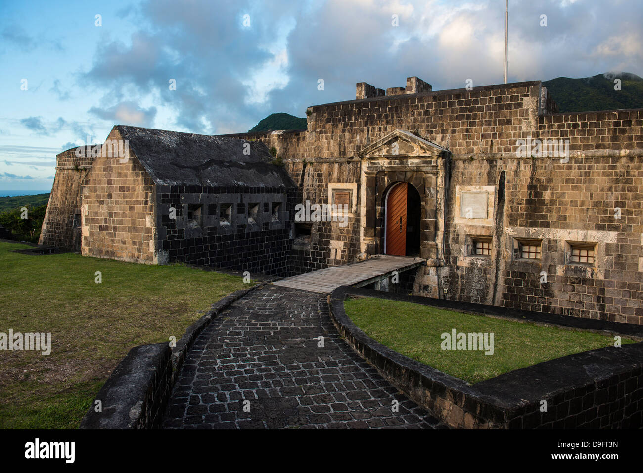 Brimstone Hill Fortress, Sito Patrimonio Mondiale dell'UNESCO, Saint Kitts, Saint Kitts e Nevis, Isole Sottovento, West Indies, dei Caraibi Foto Stock