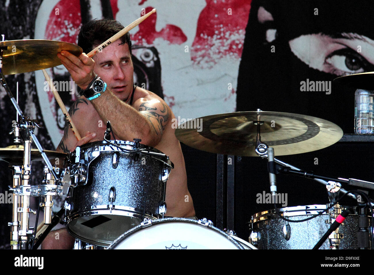 Karl Brasile di Alimentatore il 2011 Soundwave Festival in Bonython Park Adelaide, Australia - 06.03.11 Foto Stock