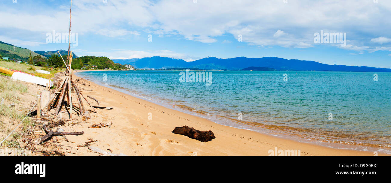 Tata Beach Golden Bay, regione Tasmania, Isola del Sud, Nuova Zelanda Foto Stock