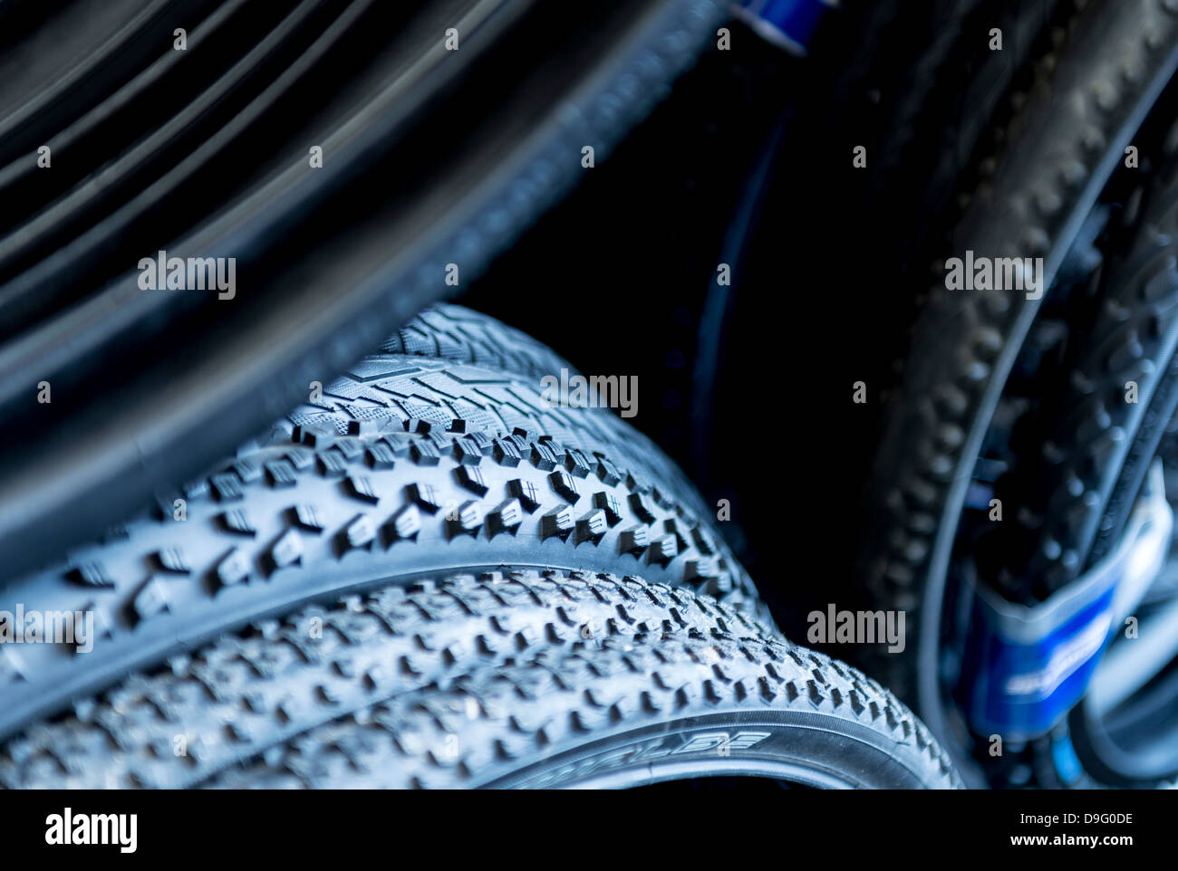 Pneumatici di biciclette Foto Stock