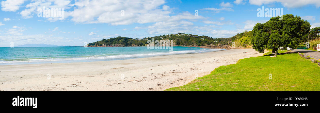 Oneroa Beach, Isola di Waiheke, Auckland, Isola del nord, Nuova Zelanda Foto Stock