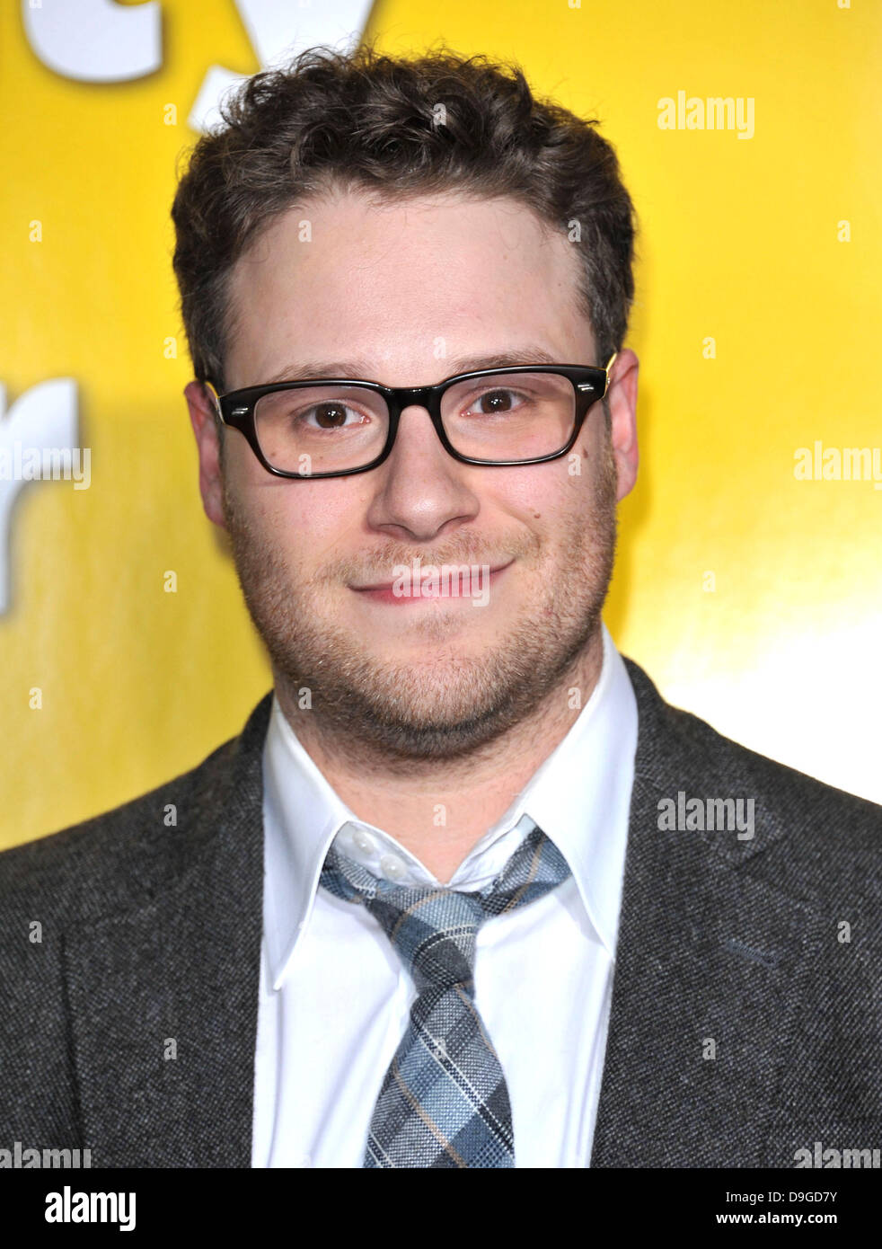 Seth Rogen la premiere del 'paul' tenuto presso Grauman's Chinese Theater - Gli arrivi di Hollywood, in California - 14.03.11 Foto Stock