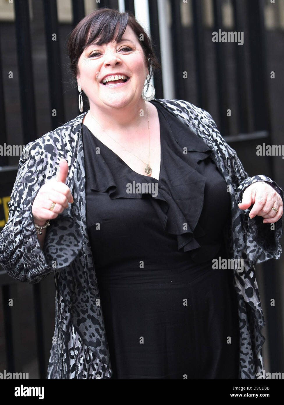 Maria Byrne lascia la ITV Studios di Londra - Inghilterra - 15.03.11 Foto Stock