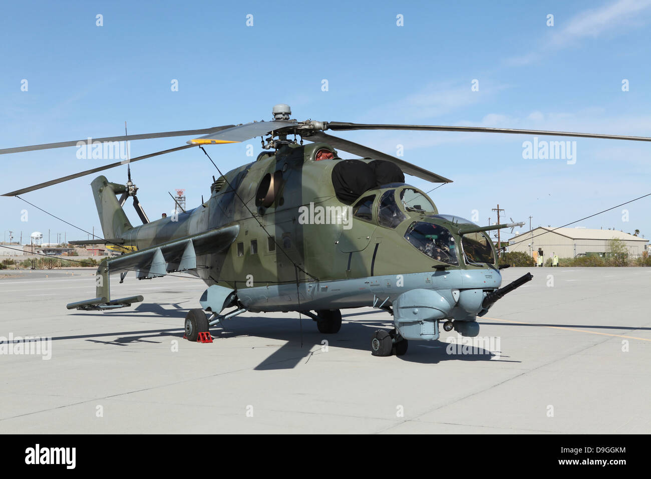 Un Mi-24 Hind elicottero. Foto Stock