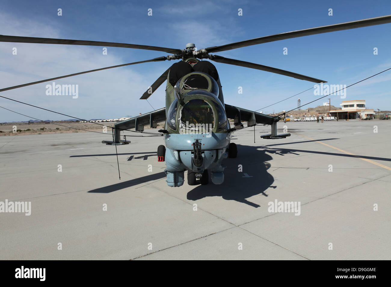 Un Mi-24 Hind elicottero. Foto Stock