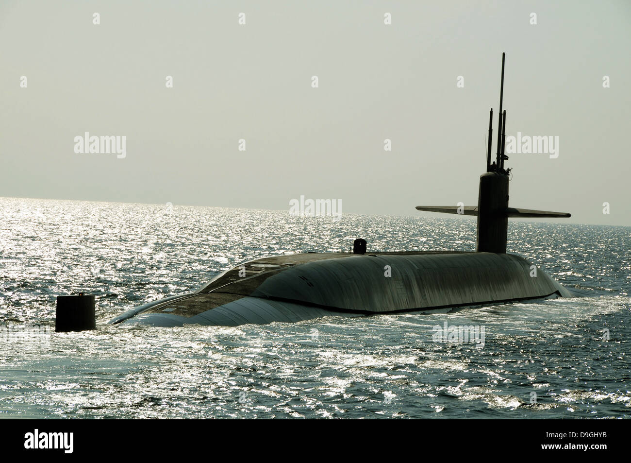 Il missile balistico sommergibile USS Maryland. Foto Stock