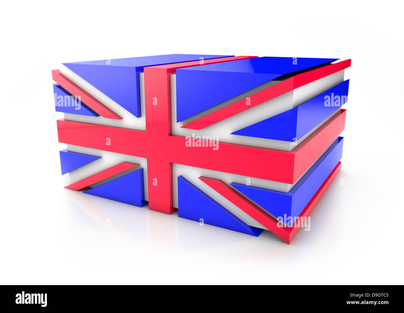 Union Jack Flag - 3D Concept Foto Stock