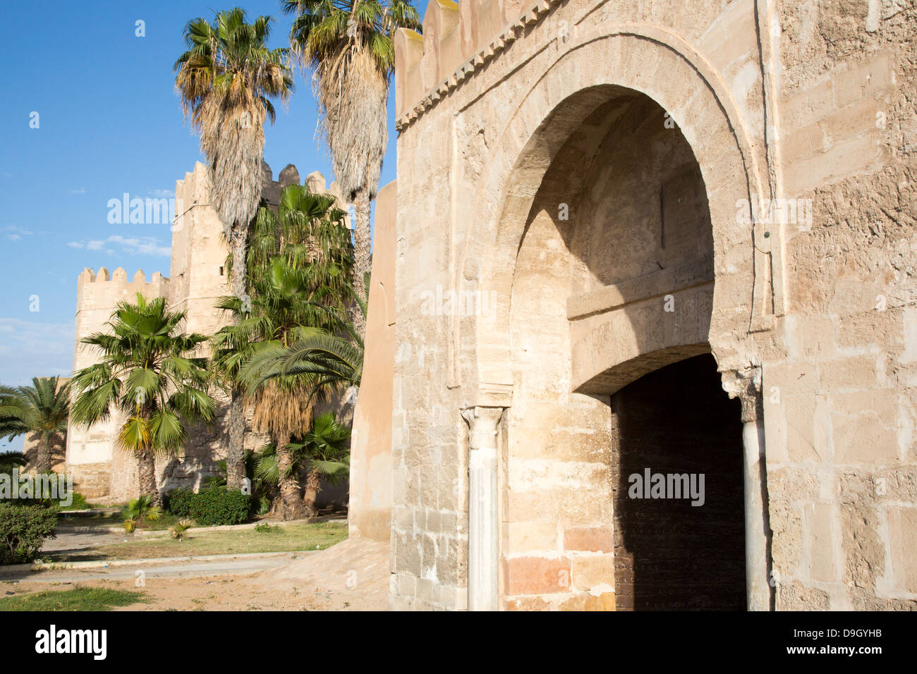 Bab Diwan porta alla Medina di Sfax Tunisia Foto Stock