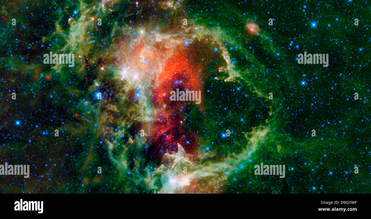 Mosaico è dell'anima Nebula, noto anche come l'embrione Nebula, IC 1848, o W5. Foto Stock