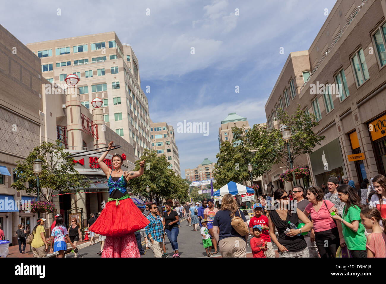 " Un assaggio di Reston' food festival, centro città, Reston, Virginia Foto Stock