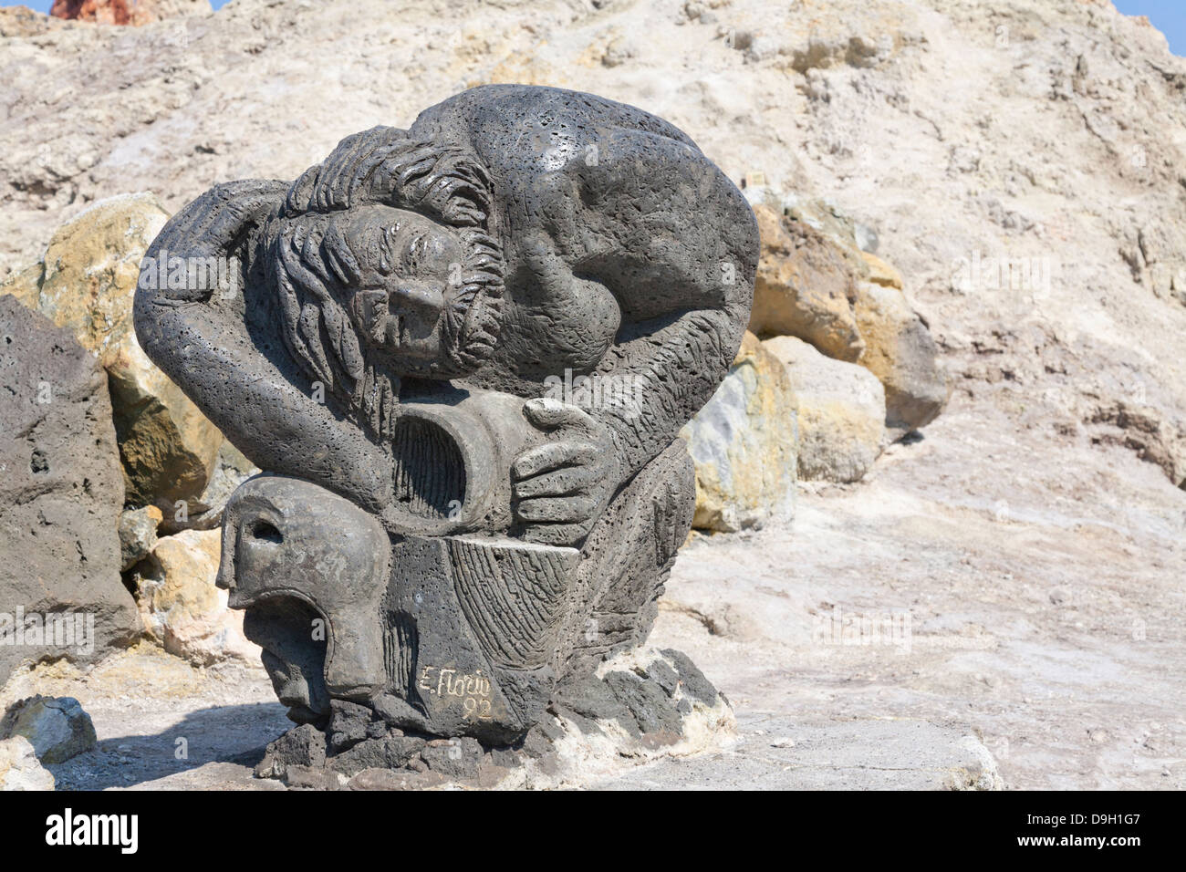 La scultura, Vulcano, Isole Eolie, Italia Foto Stock