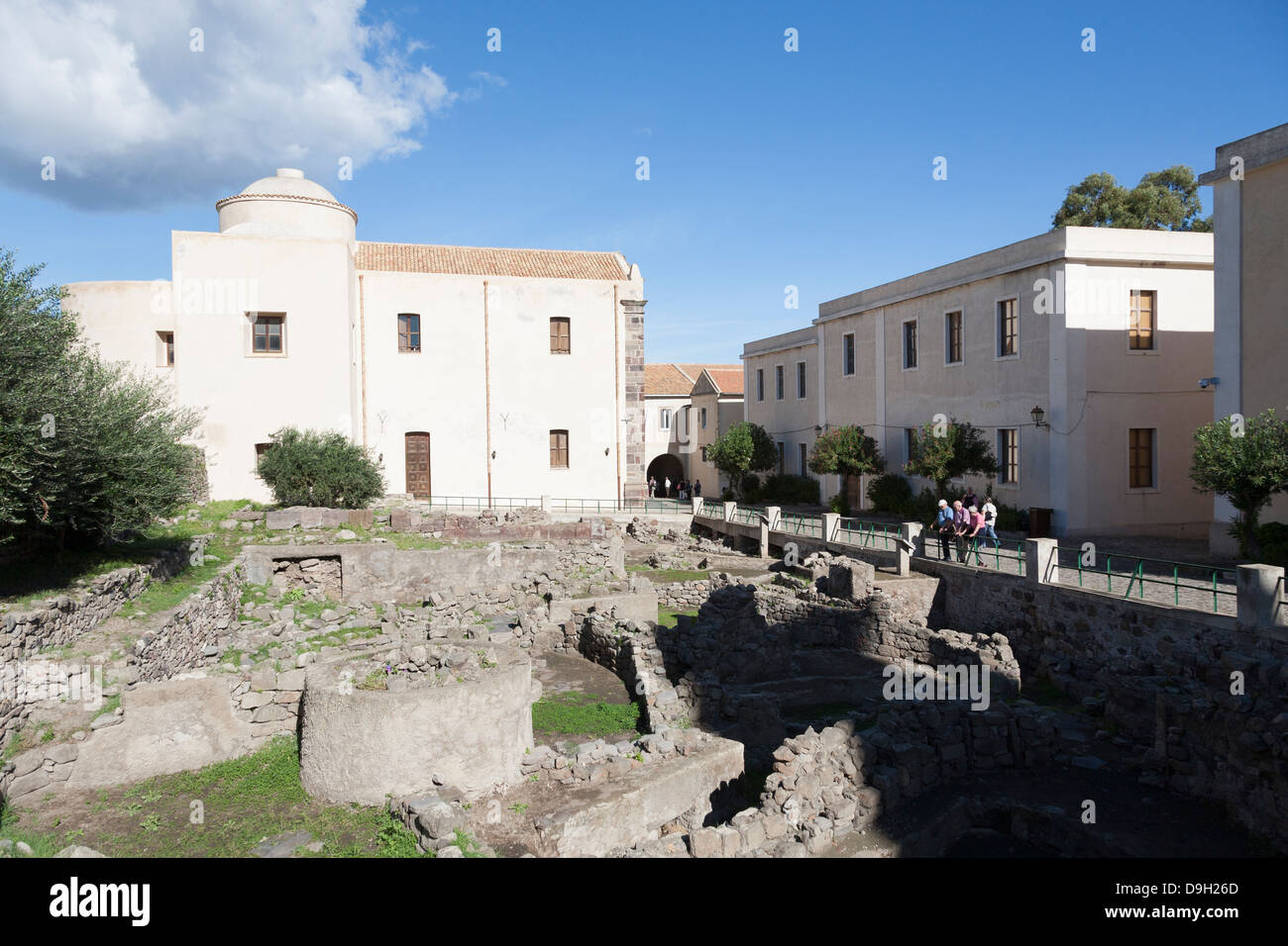 Sta Caterina Chiesa, scavi, Lipari, Isole Eolie, Italia Foto Stock