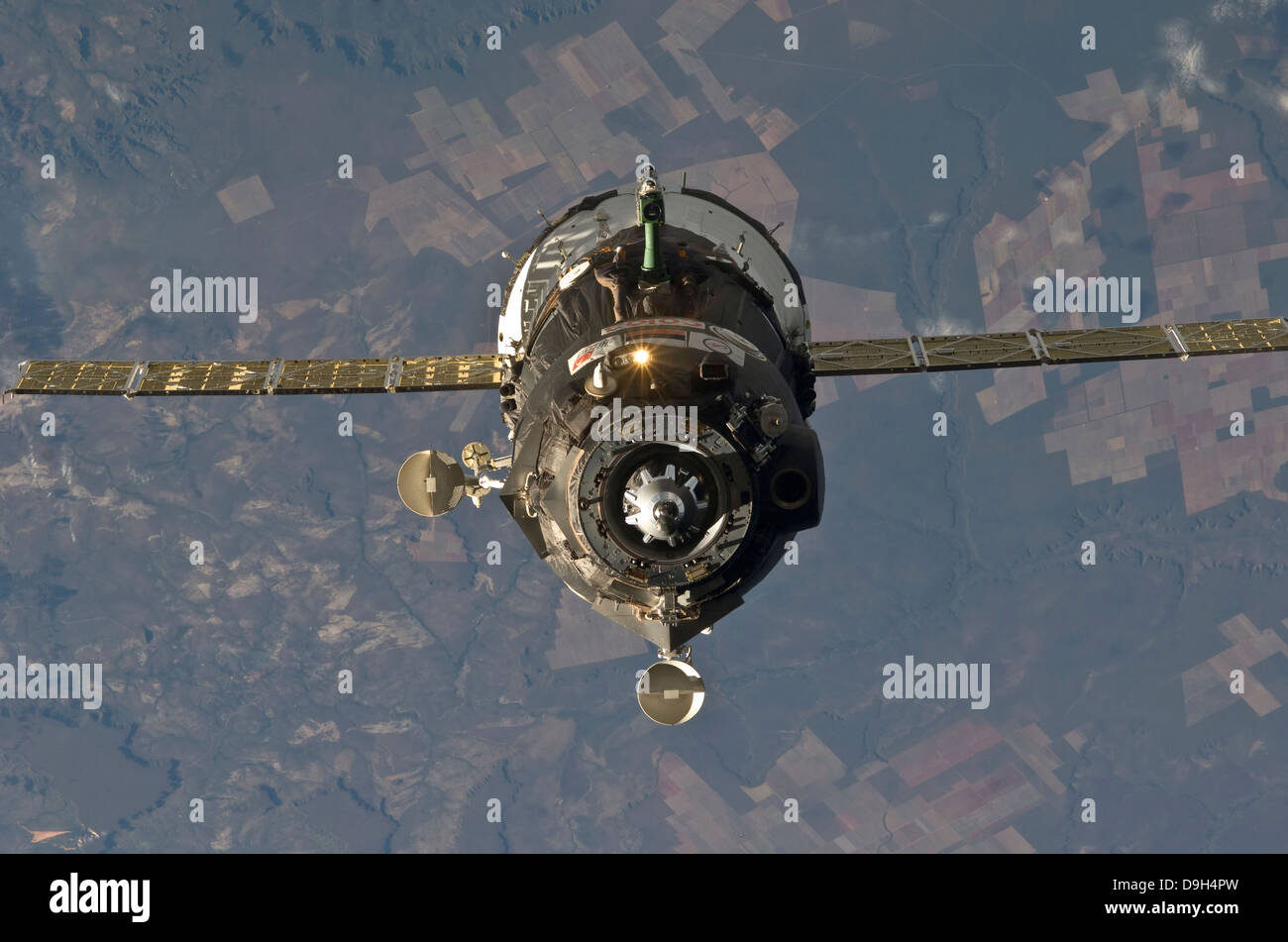 Il Soyuz TMA-19 navicelle spaziali. Foto Stock