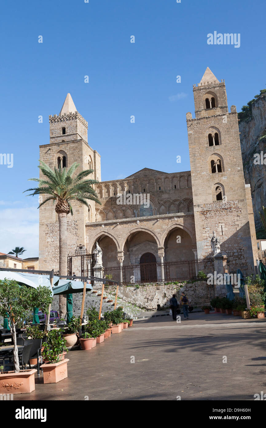 Duomo di Cefalu, Sicilia, Italia Foto Stock