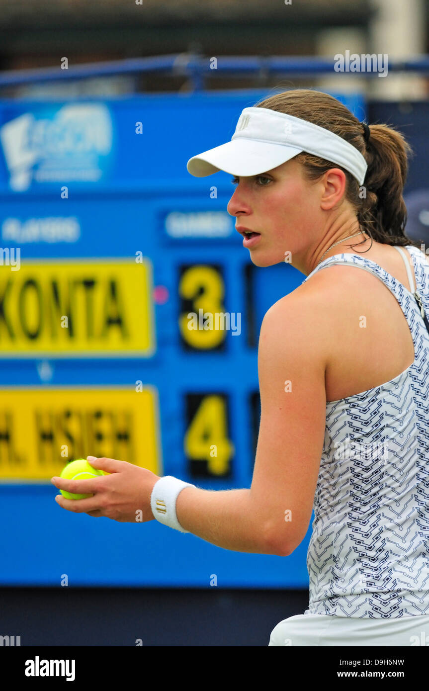 Johanna Konta (GB). Aegon Tennis a Eastbourne, Regno Unito. Xviii giugno. Foto Stock
