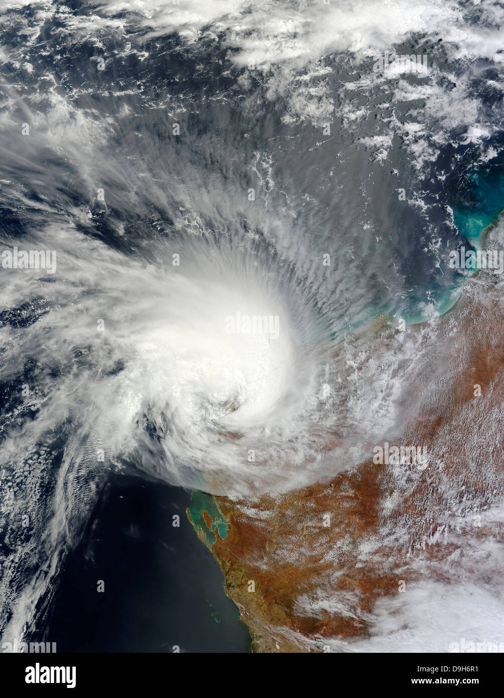 Febbraio 23, 2011 - ciclone tropicale Carlos su Western Australia. Foto Stock