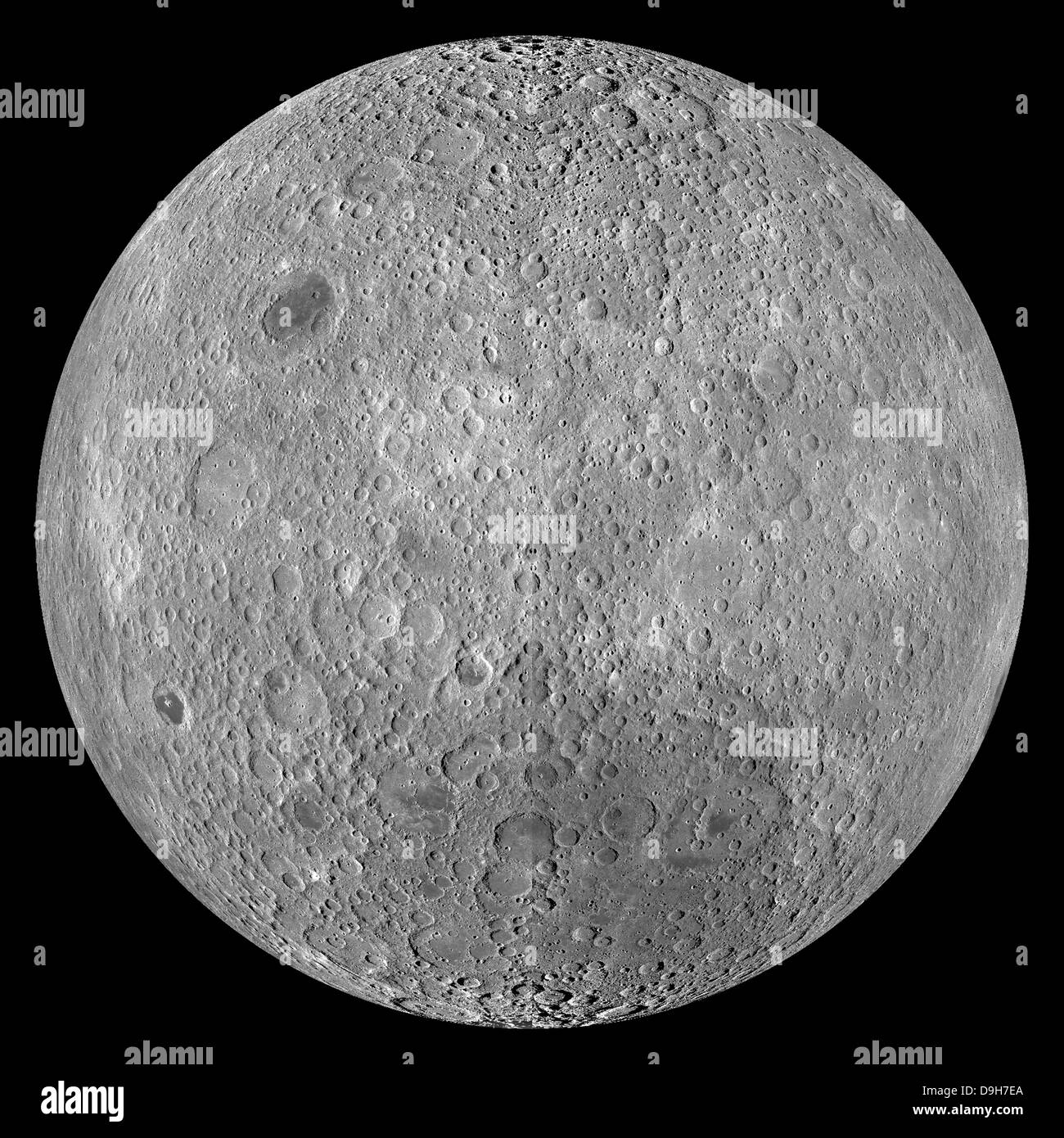 Il lato più distante della luna. Foto Stock