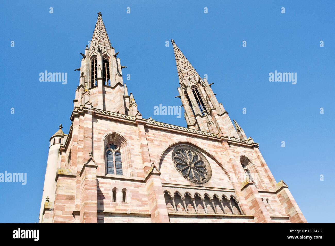 Il San Pietro e la chiesa di Paolo di Obernai, Il San Pietro e Paolo Chiesa di Obernai, Foto Stock