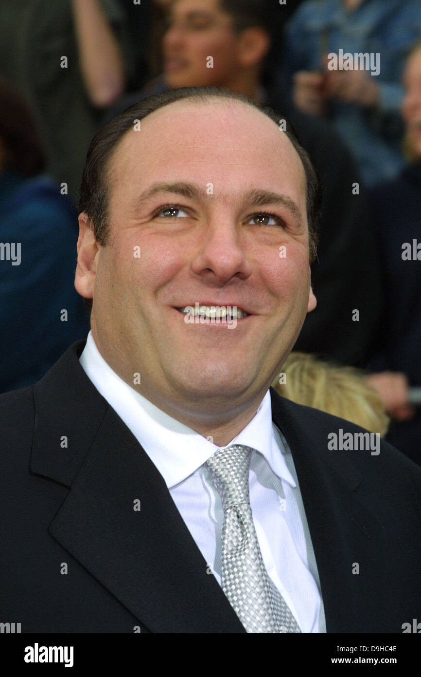 Giugno 19, 2013 - James Gandolfini, stella di HBO la ''i soprani,'' è morto di un possibile attacco di cuore di Roma. Egli è stato 51. Gandolfino era noto per il suo ruolo come Tony Soprano nella serie HBO ''i soprani.'' nell'immagine: 11 Marzo 2001 - Los Angeles, California, Stati Uniti - Attore JAMES GANDOLFINI al settimo annuale Premi SAG. (Credito Immagine: Lisa O'Connor/ZUMAPRESS.com) Foto Stock