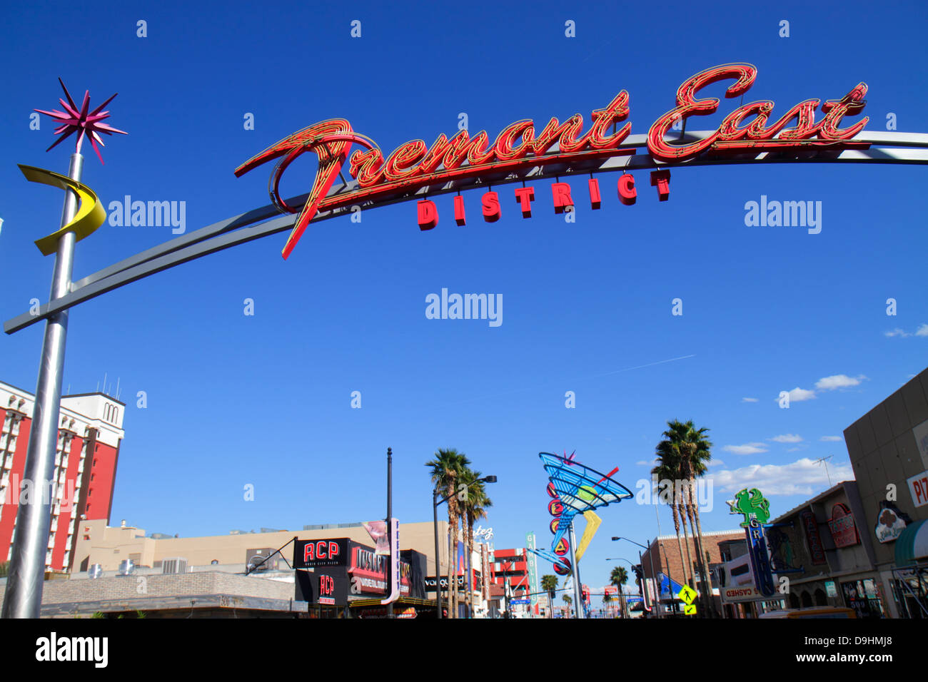 Las Vegas Nevada, Downtown, Freemont Street East District, cartello al neon, NV130329095 Foto Stock