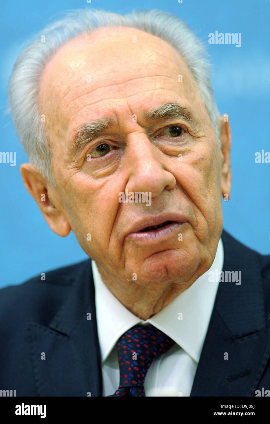 Il Presidente Shimon Peres sessanta anni di British-Israeli Relazioni Diplomatiche - Conferenza tenutasi a Chatham House. Londra, Inghilterra - 30.03.11 Foto Stock