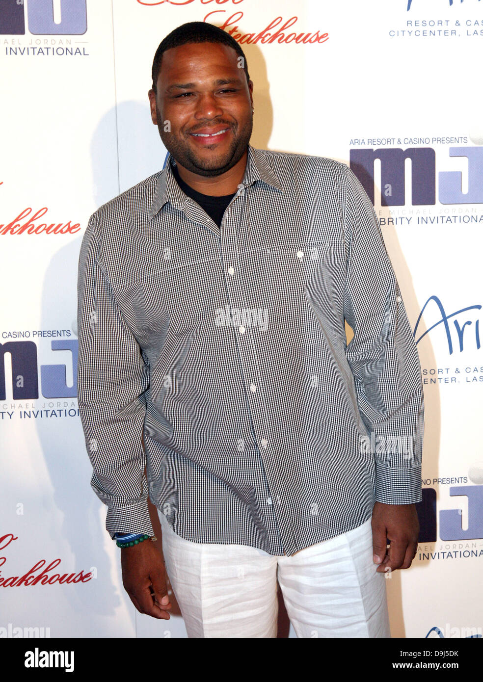 Anthony Anderson decimo annuale di Michael Jordan Celebrity Invitational cena in beso cristalli a Las Vegas, Nevada - 31.03.11 Foto Stock